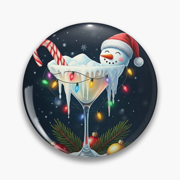 Item preview, Magical Snowman Holiday Cocktail – Festive Winter Drink with Christmas Charm designed and sold by PixelVibe782.