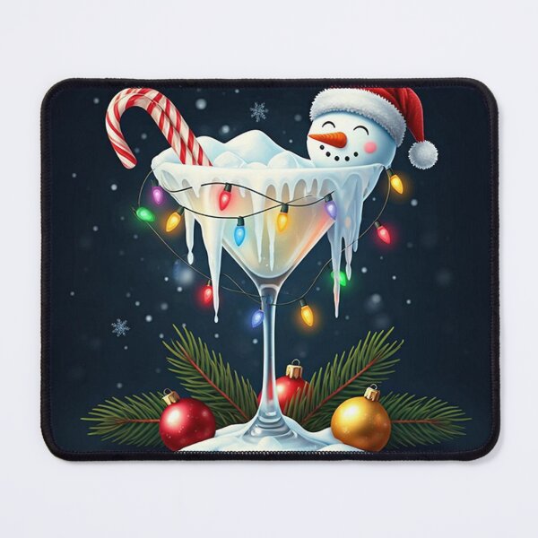 Item preview, Magical Snowman Holiday Cocktail – Festive Winter Drink with Christmas Charm designed and sold by PixelVibe782.