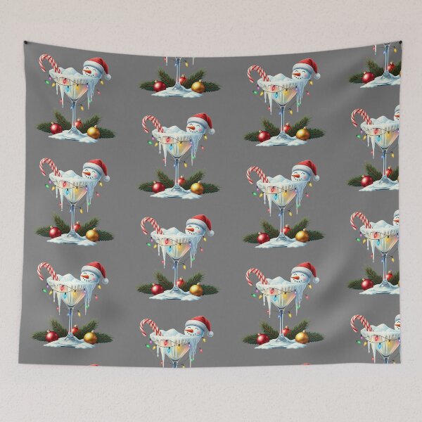 Item preview, Magical Snowman Holiday Cocktail – Festive Winter Drink with Christmas Charm designed and sold by PixelVibe782.
