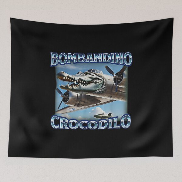 Item preview, Camiseta italiana Brainrot Bombardino Crocodilo designed and sold by ChristineRobins.