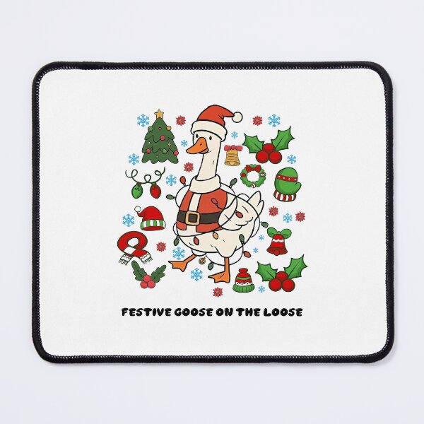 Item preview, The Silly Funny Xmas Festive Loose Quote Goose On Goose designed and sold by Rackaam777Art.