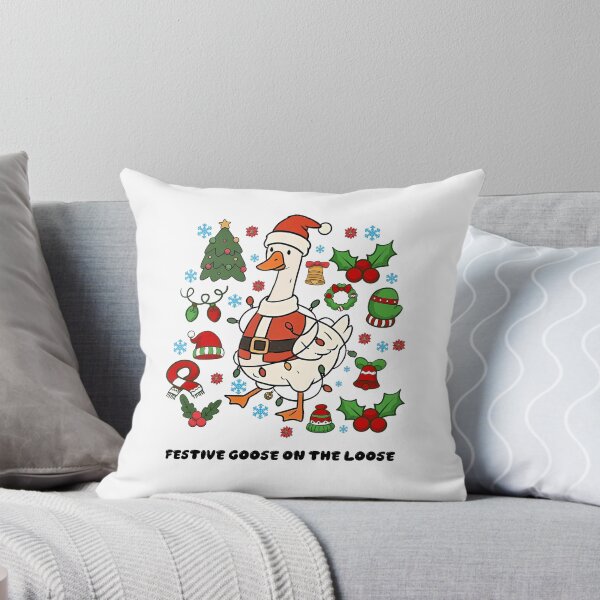 Item preview, The Silly Funny Xmas Festive Loose Quote Goose On Goose designed and sold by Rackaam777Art.