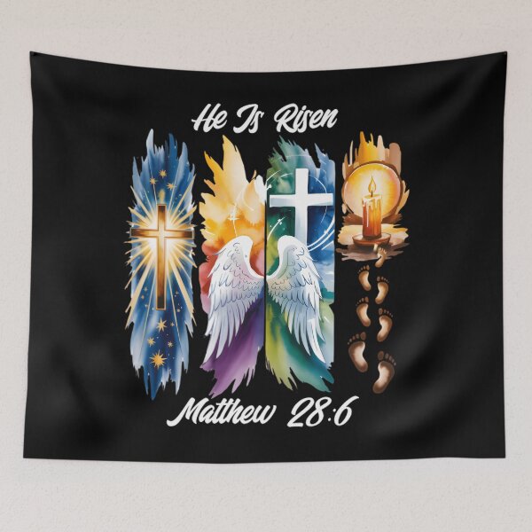 Item preview, dead Christ, during Jesus Easter, in crucified. being resurrection is resurrection It Christianity to celebrate the especially after from his used the of commonly commemorating designed and sold by JUSchallerArt.