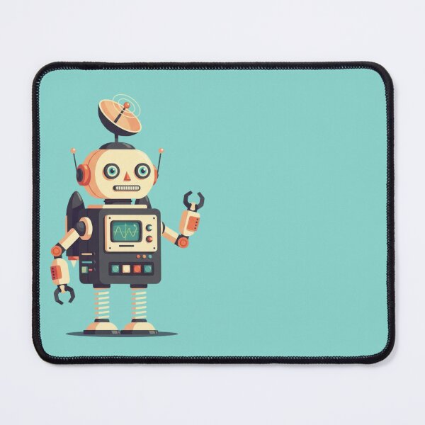 Item preview, "Retro Cartoon Robot Vintage Sci-Fi Character Illustration" designed and sold by anandsiva2703.