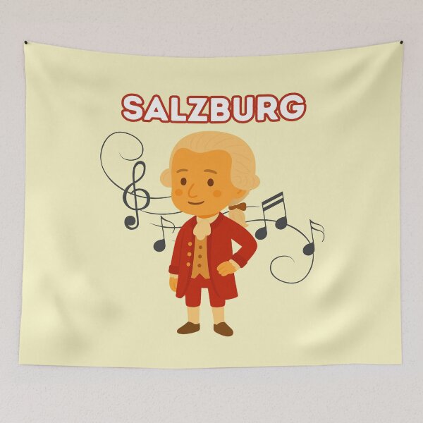 Item preview, Genius from Salzburg – Mozart Illustration designed and sold by mycreastyle.