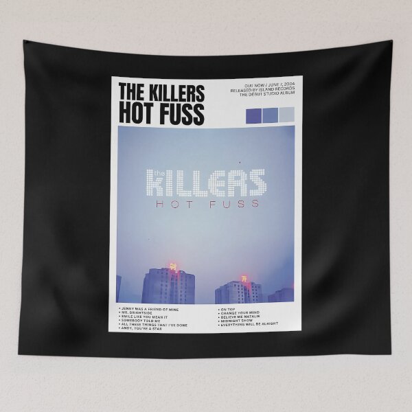 Item preview, Hot Fuss The Killers Newspaper Lyrics Album Cover designed and sold by WanTry.