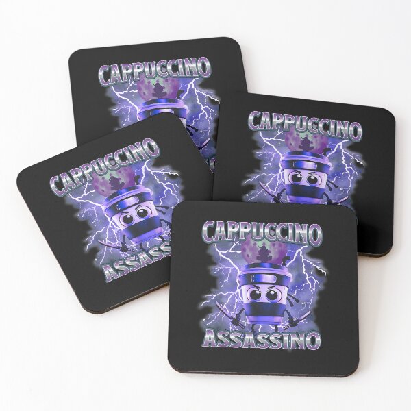 Item preview, Italian Brainrot Cappuccino Assassino, Funny Cappuccino Meme T-Shirt designed and sold by CathyBabson.