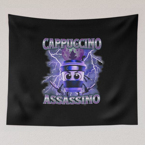 Item preview, Italian Brainrot Cappuccino Assassino, Funny Cappuccino Meme T-Shirt designed and sold by CathyBabson.