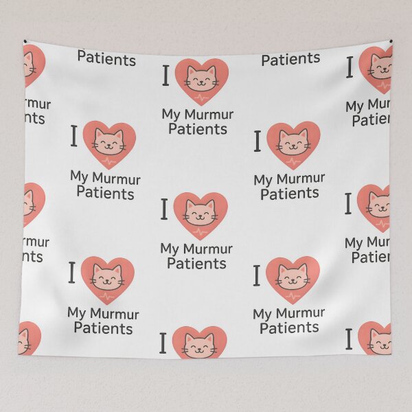 Item preview, I Love My Murmur Patients – Cute Veterinary Cardiology Design designed and sold by Bettybee00.