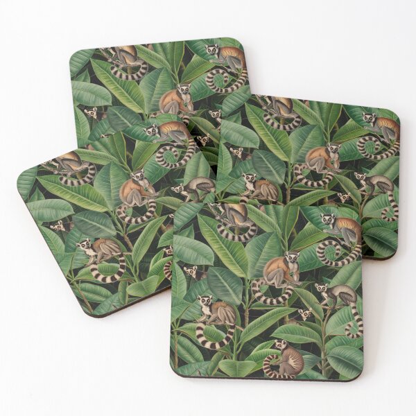 Item preview, Ficus Forest Monkeys Lush Green Jungle Paradise designed and sold by artsandsoul.