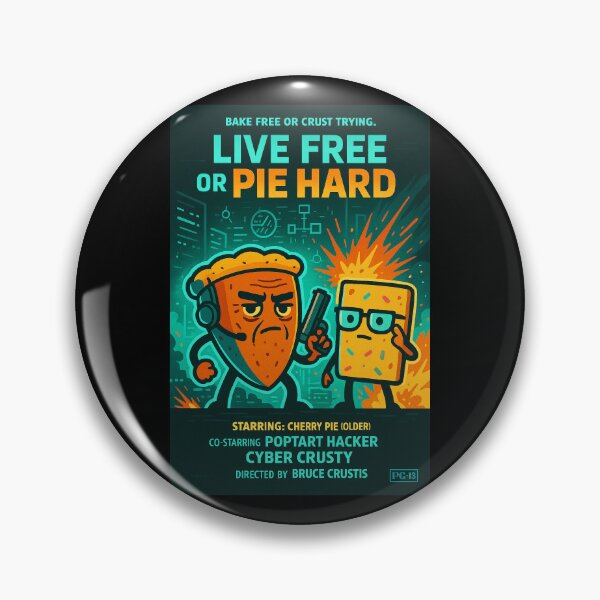 Item preview, Pie Hard IV - Live Free or Pie Hard designed and sold by WheelieGdArt.