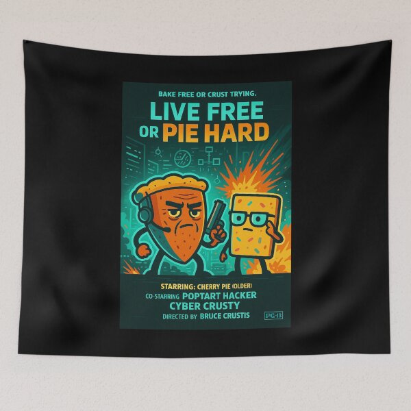 Item preview, Pie Hard IV - Live Free or Pie Hard designed and sold by WheelieGdArt.