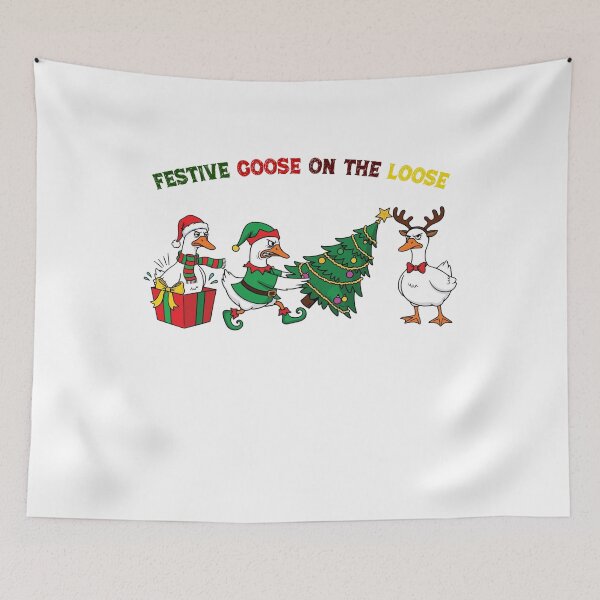 Item preview, Xmas On Festive Quote Funny The Goose Loose Silly Goose designed and sold by Rackaam777Art.