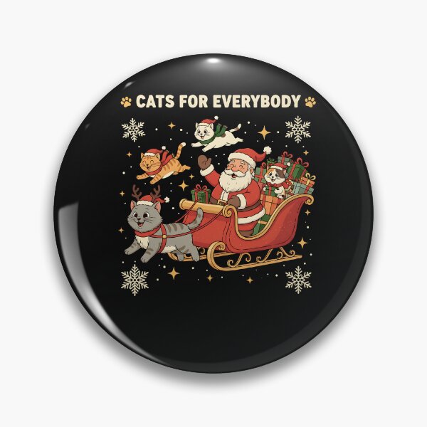 Item preview, Cats For Everybody Christmas Cat Funny Xmas Men Women Santa  designed and sold by facegm.