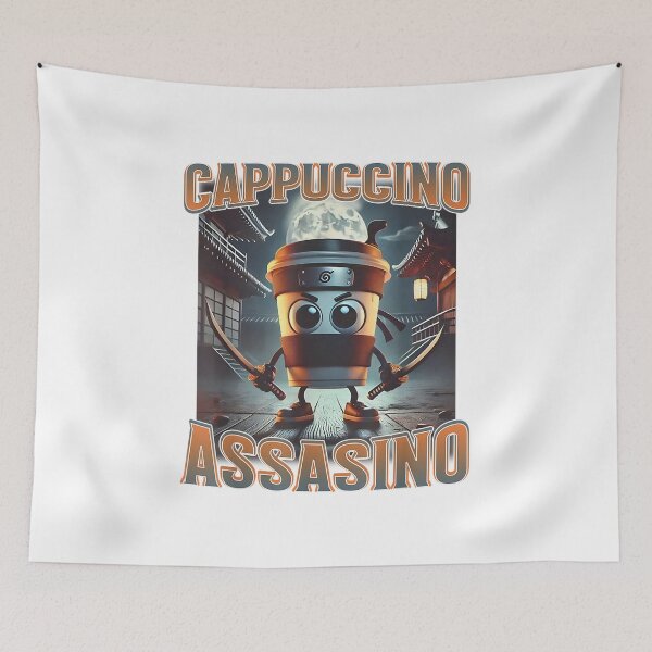 Item preview, Italian Brainrot Cappuccino Assassino, Funny Cappuccino Meme T-Shirt designed and sold by BeaceHowell.