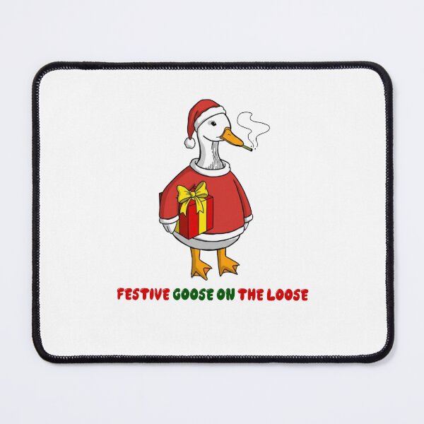 Item preview, Festive Goose Silly Xmas Funny Quote Goose The On Loose designed and sold by Rackaam777Art.