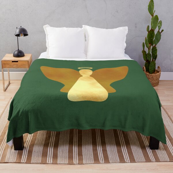 Item preview, Golden Angel on green - Calm, Sensory-Friendly designed and sold by CreaTwinkles.