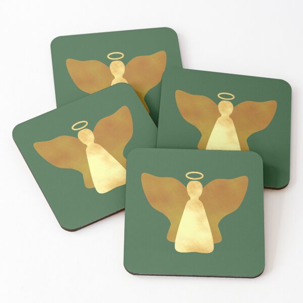 Item preview, Golden Angel on green - Calm, Sensory-Friendly designed and sold by CreaTwinkles.
