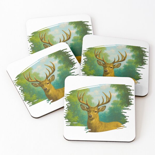Item preview, Nature’s Majesty – Stag in Forest designed and sold by Ekracreatives.