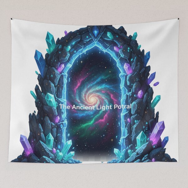 Item preview, Ancient Light Portal: Cosmic Crystal Gateway to the Galaxy" designed and sold by MonaRose_Art.