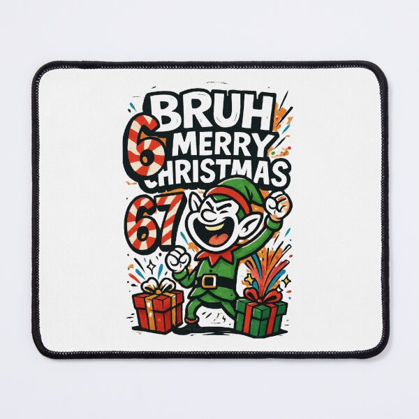 Item preview, 67 Bruh Santa Dab - Funny Meme Christmas 2025 Tee & Sticker designed and sold by GeniePixel.