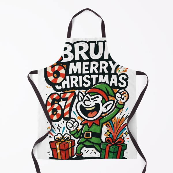 Item preview, 67 Bruh Santa Dab - Funny Meme Christmas 2025 Tee & Sticker designed and sold by GeniePixel.