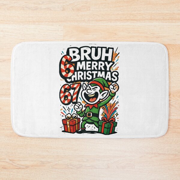 Item preview, 67 Bruh Santa Dab - Funny Meme Christmas 2025 Tee & Sticker designed and sold by GeniePixel.