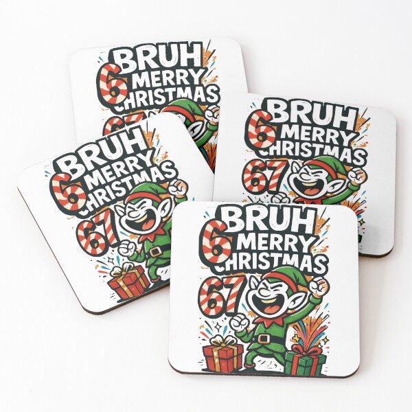 Item preview, 67 Bruh Santa Dab - Funny Meme Christmas 2025 Tee & Sticker designed and sold by GeniePixel.