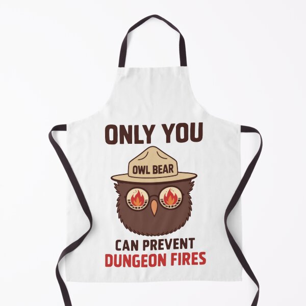 Item preview, Only You Can Prevent Dungeon Fires - Funny Owlbear DnD Fantasy designed and sold by HumansStuck12.