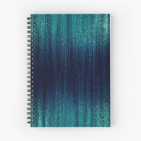 Item preview, "Teal Blue Abstract Glitch Lines Shimmer Digital Art" poster designed and sold by anandsiva2703.