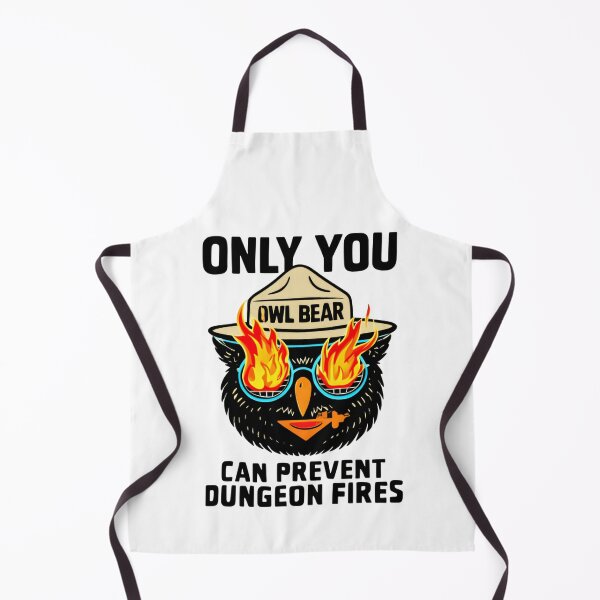 Item preview, Only You Can Prevent Dungeon Fires - Cute Owlbear Tabletop Humor designed and sold by HumansStuck12.