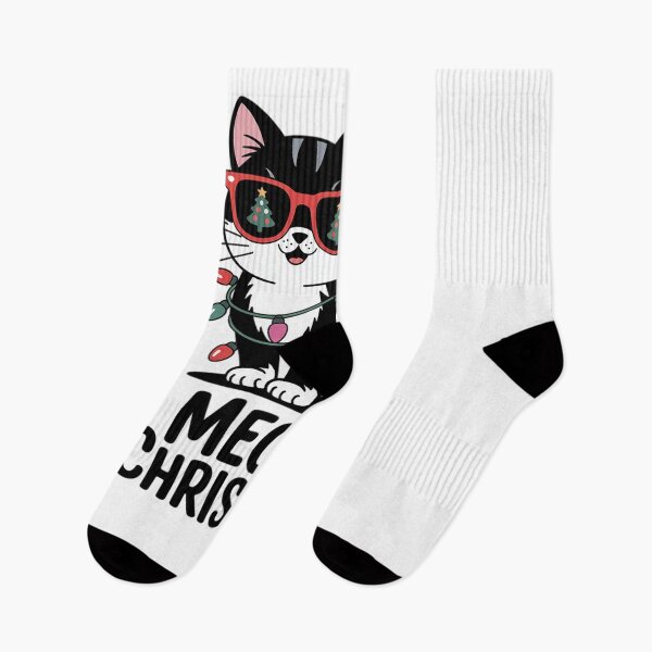 Item preview, Cat Meow Santa Tuxie Christmas Tree Lights Cat Catmas designed and sold by VladoZork.