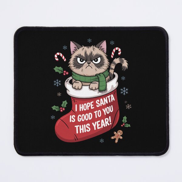 Item preview, Cats Christmas HOPE SANTA IS GOOD TO YOU THIS YEAR! designed and sold by VladoZork.