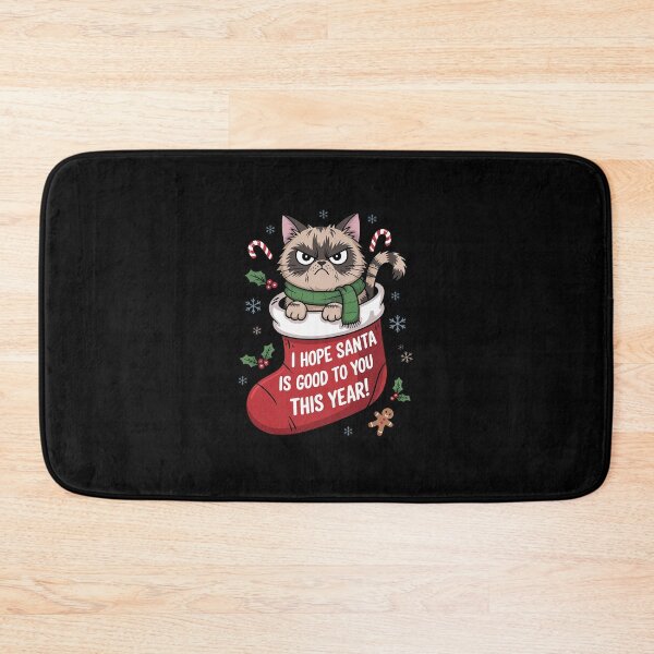 Item preview, Cats Christmas HOPE SANTA IS GOOD TO YOU THIS YEAR! designed and sold by VladoZork.