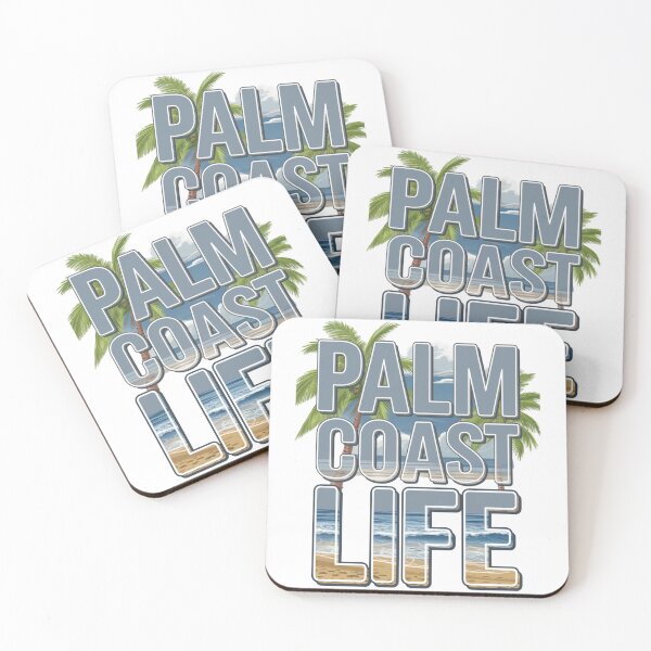 Item preview, Palm Coast Life Beach Scene designed and sold by CoastalCraze.