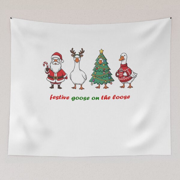Item preview, Loose Goose Silly Xmas Festive Quote Goose The Funny On designed and sold by Rackaam777Art.