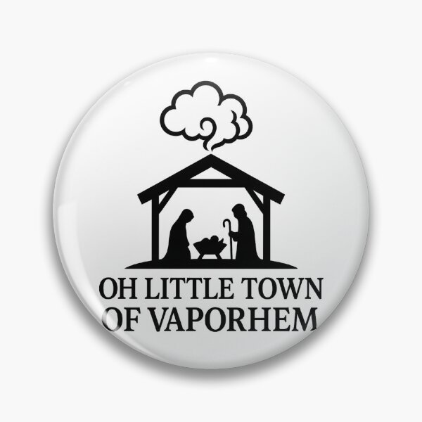 Item preview, Oh Little Town of Vaporhem – Vape Nativity Scene Minimalist Christmas Design designed and sold by House of Taste Vape Designs.