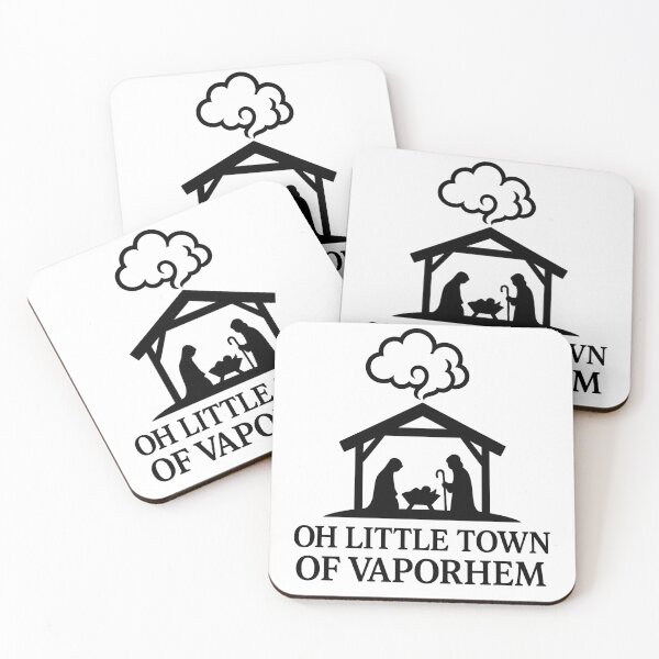 Item preview, Oh Little Town of Vaporhem – Vape Nativity Scene Minimalist Christmas Design designed and sold by House of Taste Designs.