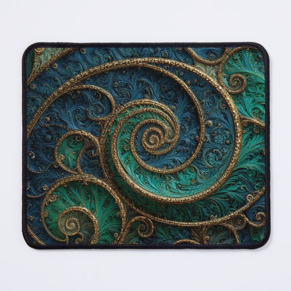 Item preview, New Zealand Māori Paua Pattern Koru Design 598 designed and sold by GrinGalore.