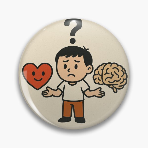 Item preview, Heart vs Mind – The Daily Struggle designed and sold by SV-Creation.