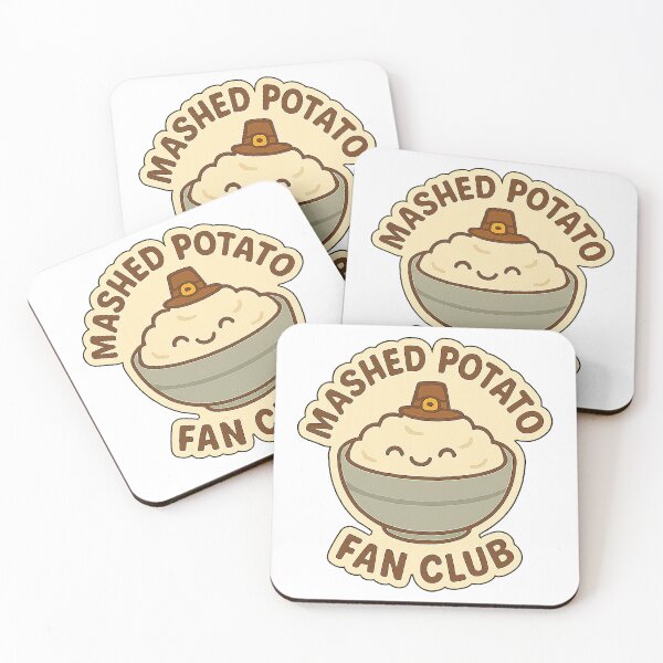 Item preview, Mashed Potato Fan Club – Cute Thanksgiving Sticker designed and sold by AlcheArtsStudio.