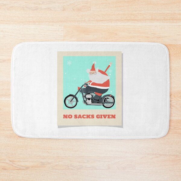 Item preview, No Sacks Given. Cheeky Christmas Santa Motorbike. designed and sold by PathOriginals.