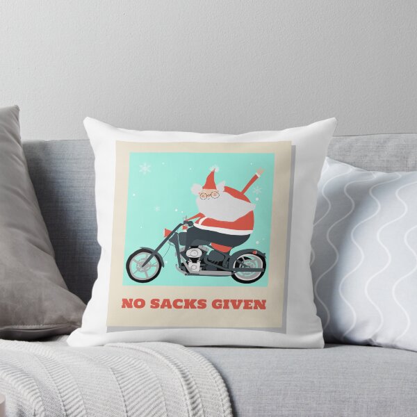 Item preview, No Sacks Given. Cheeky Christmas Santa Motorbike. designed and sold by PathOriginals.