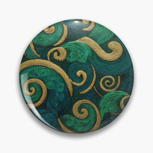 Item preview, New Zealand Māori Paua Pattern Koru Design 599 designed and sold by GrinGalore.