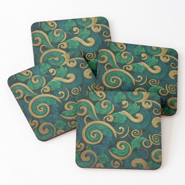 Item preview, New Zealand Māori Paua Pattern Koru Design 599 designed and sold by GrinGalore.
