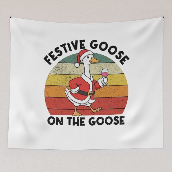 Item preview, Goose On Festive Funny The Silly Xmas Quote Goose Loose designed and sold by Rackaam777Art.