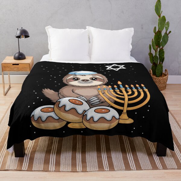 Item preview, Hanukkah Sloth Chanukah Jewish designed and sold by brynatshop.