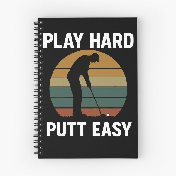 Item preview, Play Hard Putt Easy Funny Golf Player Art designed and sold by LuminOrb.