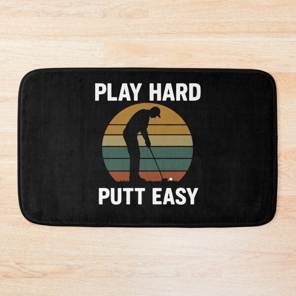 Item preview, Play Hard Putt Easy Funny Golf Player Art designed and sold by LuminOrb.