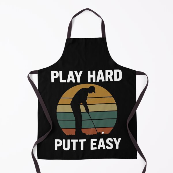 Item preview, Play Hard Putt Easy Funny Golf Player Art designed and sold by LuminOrb.